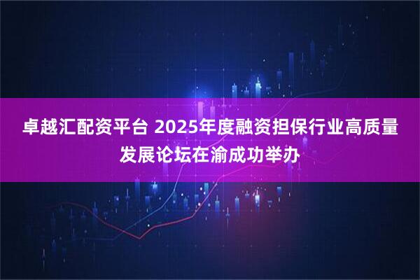 卓越汇配资平台 2025年度融资担保行业高质量发展论坛在渝成功举办
