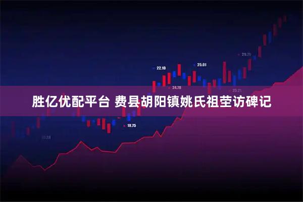 胜亿优配平台 费县胡阳镇姚氏祖茔访碑记