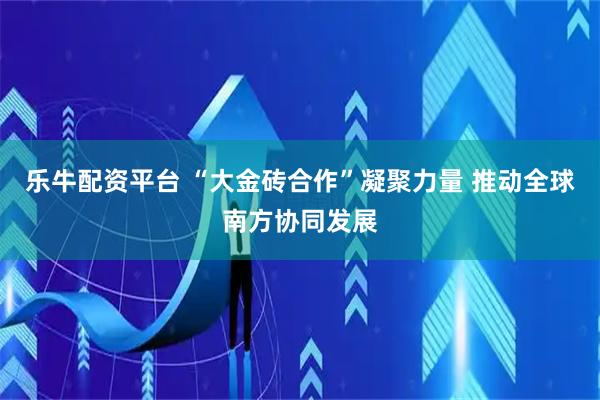 乐牛配资平台 “大金砖合作”凝聚力量 推动全球南方协同发展